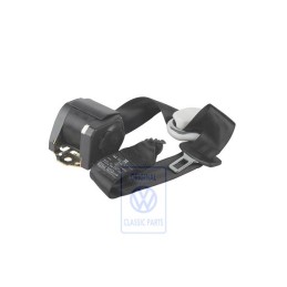 Genuine VW Three-Point Seat Belt With Inertia Reel Black - 1J5857805C HCP