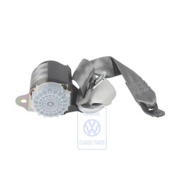 Genuine VW Three-Point Seat Belt With Inertia Reel Grey - 1J6857805G HCQ