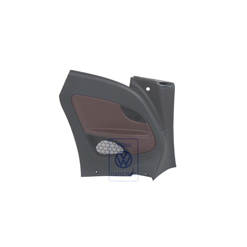 Genuine VW Side Trim (Leatherette) Titanium Black/Date Brown - 1Q0867043EBAZD