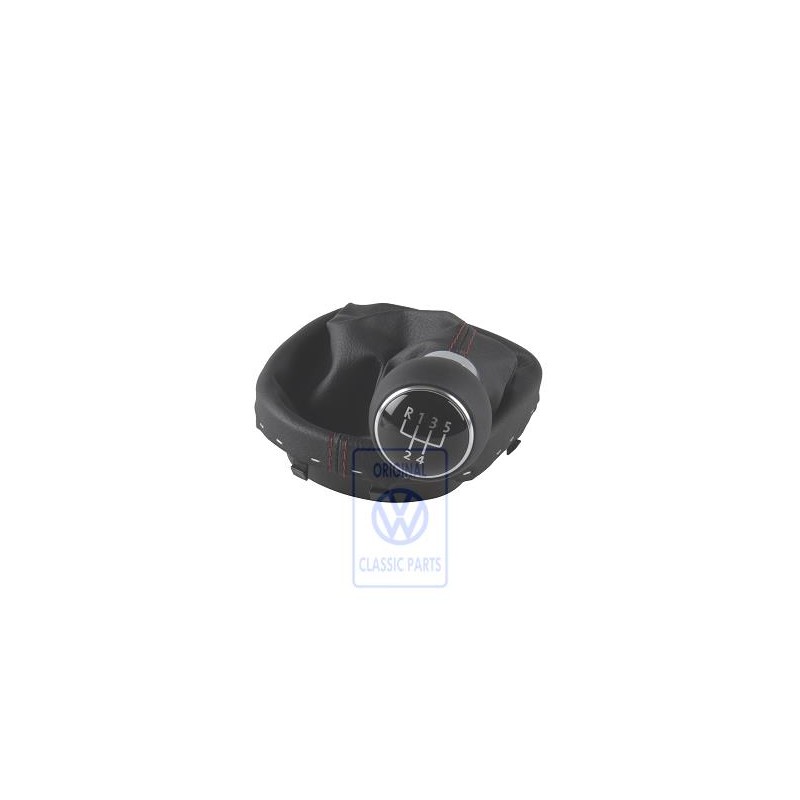 Genuine VW Gearstick Knob Leather With Gearstick Trim - 1T0711113ADKIX