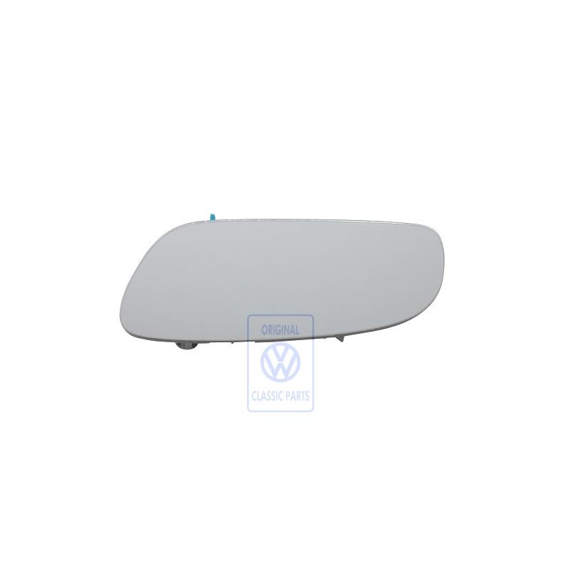Genuine VW Mirror Glass (Flat) Heated With Carrier Plate - 1T0857521B