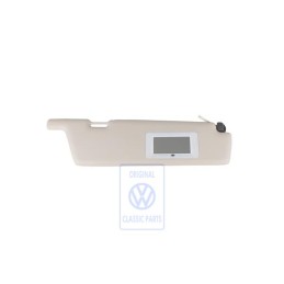 Genuine VW Sun Visor With Illuminated Mirror Beige Grey - 253857552 1UH