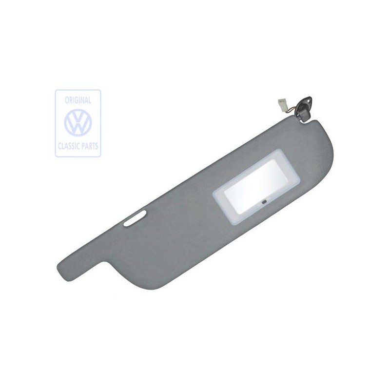 Genuine VW Sun Visor With Illuminated Mirror Light Grey - 255857552B 3BX Genuine VW Sun Visor With Illuminated Mirror Light Grey - 255857552B 3BX