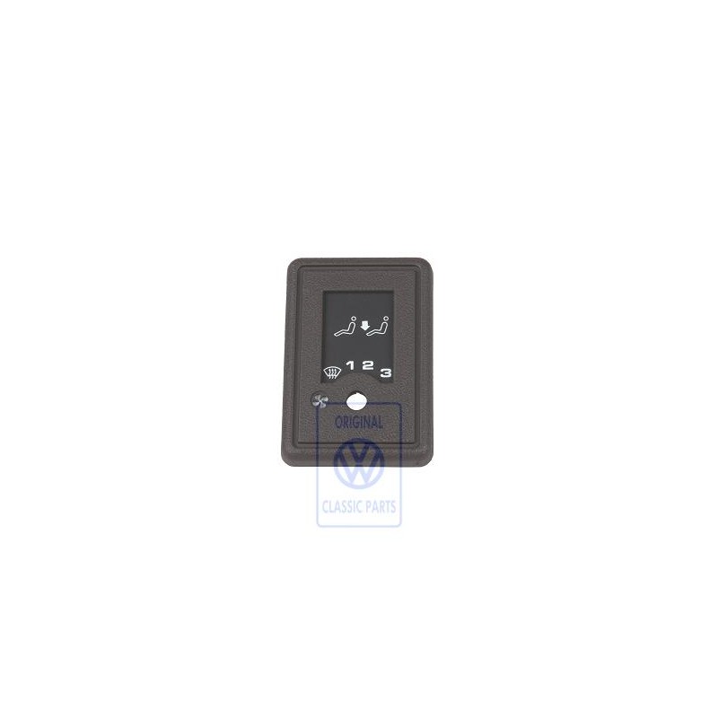 Genuine VW Switch Trim For Auxiliary Heater Saddle Brown - 255919383 90V