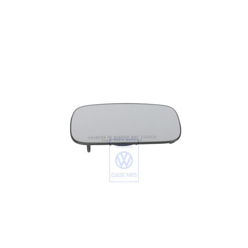 Genuine VW Mirror Glass (Convex) With Carrier Plate - 357857522B