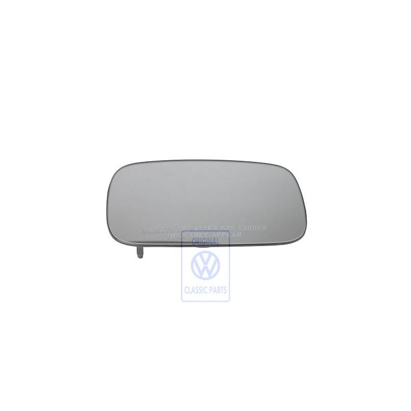 Genuine VW Mirror Glass (Convex) With Carrier Plate - 357857522C