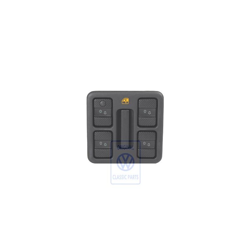 Genuine VW Switch For Electric Window Regulator Satin Black - 357959855E 01C