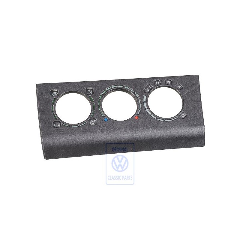 Genuine VW Trim For Fresh Air And Heater Controls Satin Black - 358819075 01C