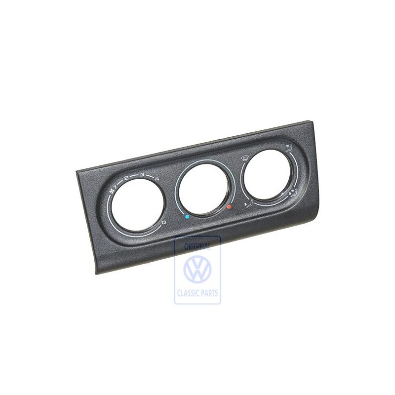 Genuine VW Trim For Fresh Air And Heater Controls Satin Black - 3A1819075 01C