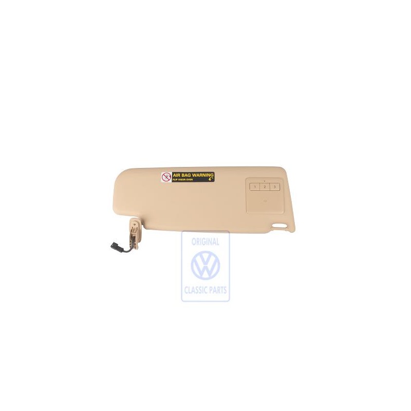 Genuine VW Sun Visor With Mirror Cover And Control Unit - 3B0857551AP3B4