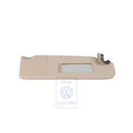 Genuine VW Sun Visor With Mirror And Cover Cream Beige - 3B0857552Q 9PY