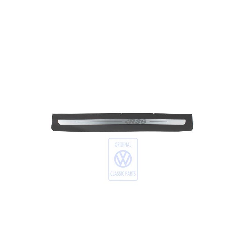 Genuine VW Impact Protection Film With Lettering Black/Chrome - 3C0853803D N88