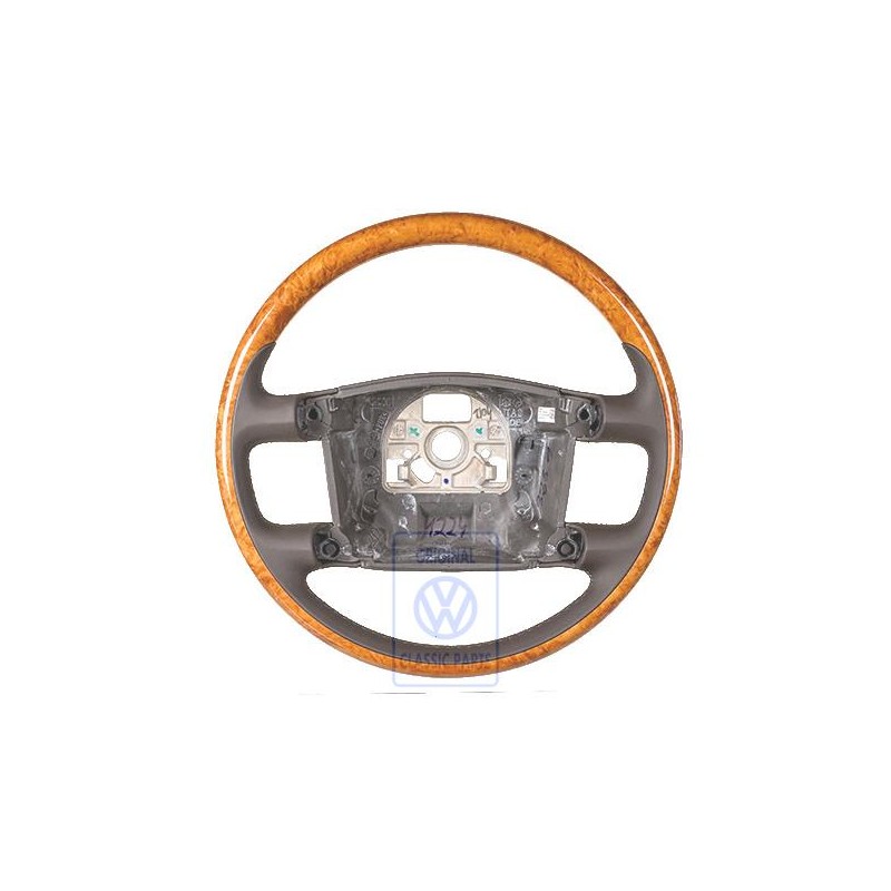 Genuine VW Steering Wheel Wood/Leather - 3D0419091ABNKW