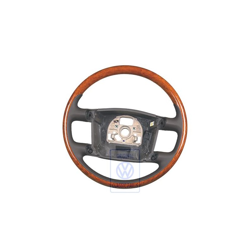 Genuine VW Steering Wheel Wood/Leather - 3D0419091ABQSE