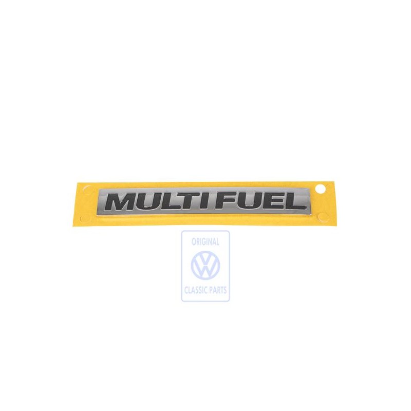 Genuine VW Inscription Polish. Chrome/Matt Silk Black - 5G0853675N AFG