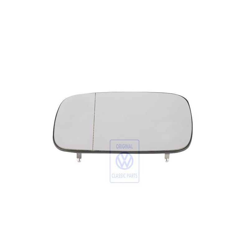 Genuine VW Mirror Glass Aspherical- Wide Angle Heated - 6K9857521H