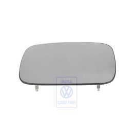 Genuine VW Mirror Glass (Convex) Heated With Carrier Plate - 6K9857521J
