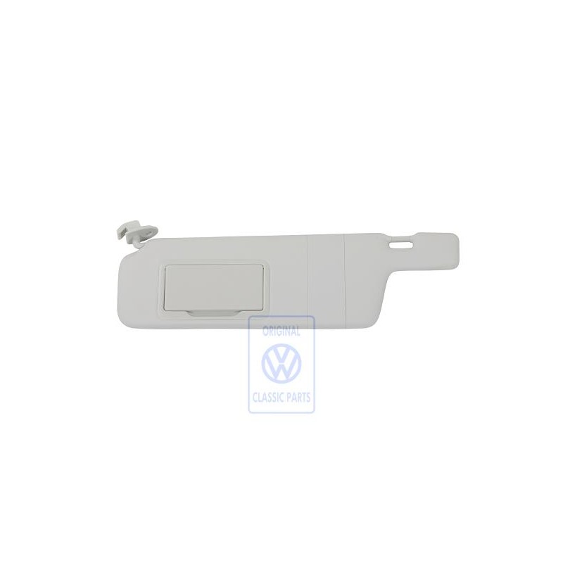 Genuine VW Sun Visor With Mirror And Cover Pearl Grey - 6KE857551A 2F4