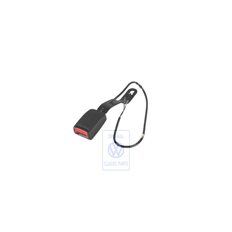 Genuine VW Belt Latch With Warning Contact Satin Black - 6N0857755A 01C