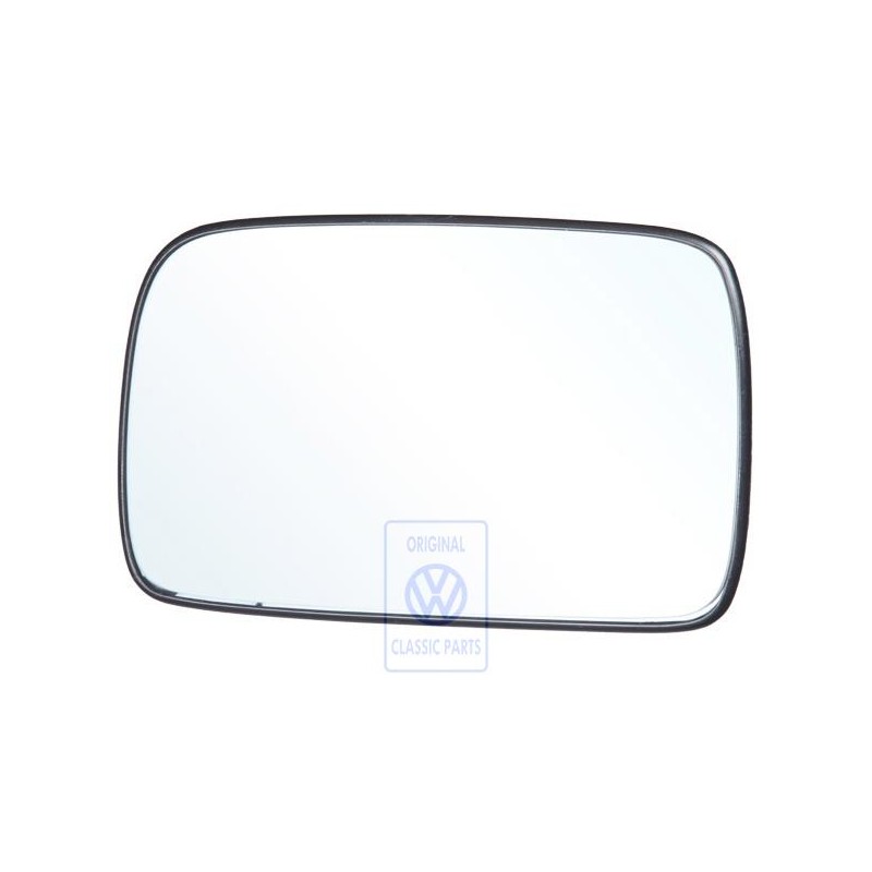 Genuine VW Mirror Glass (Convex) With Carrier Plate - 6N2857521A