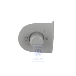 Genuine VW Switch For Exterior Mirror Adjustment Flannel Grey - 6N2959565B U71