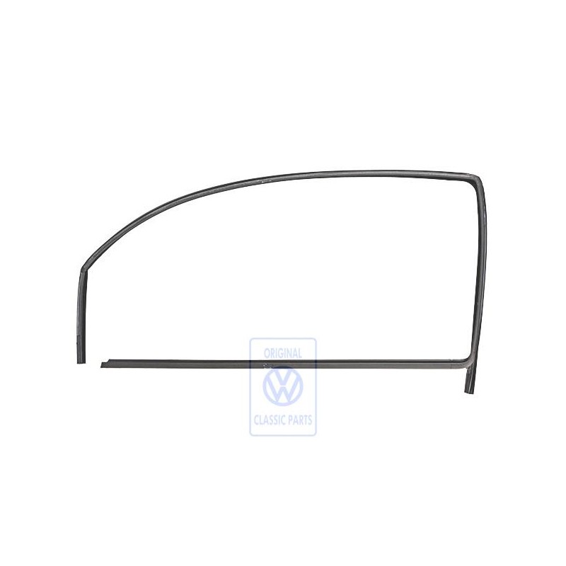 Genuine VW Window Guide With Window Slot Seal Satin Black - 6N3837431 B41