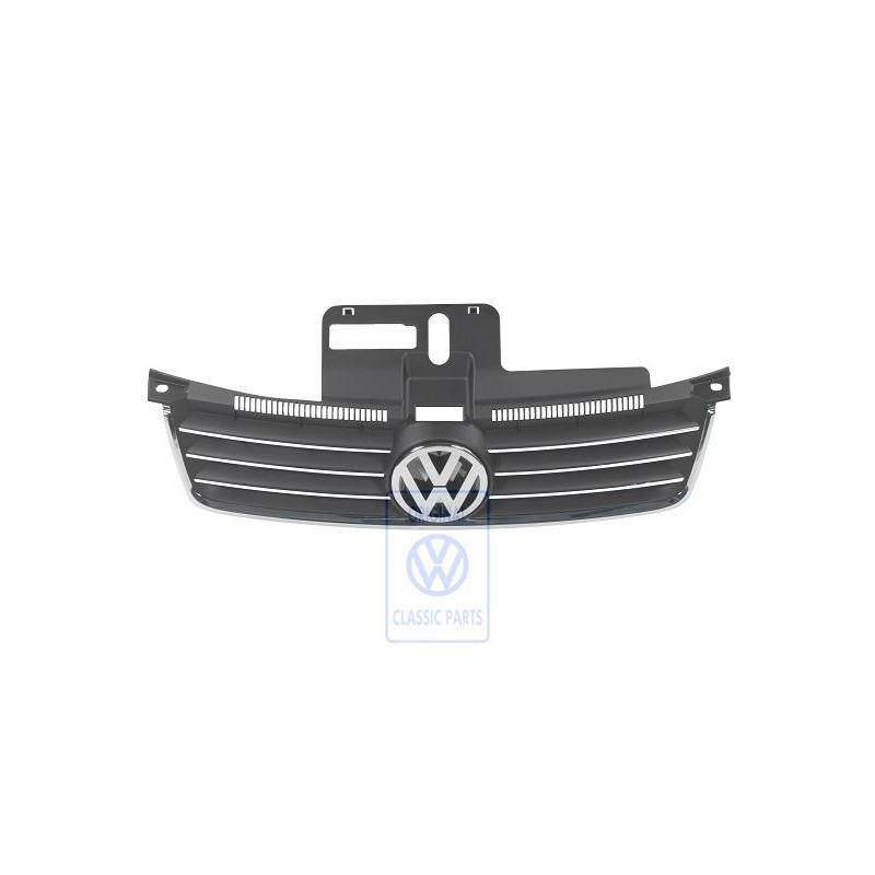 Genuine VW Radiator Grille With Chromed Trim Strips - 6Q0853651D 3FZ