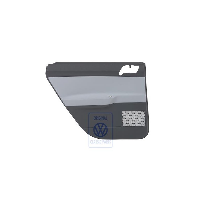 Genuine VW Door Trim Fabric/Leatherette Silver Grey/Anthracite - 6Q6867211GGSSS