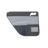 Genuine VW Door Trim Fabric/Leatherette Silver Grey/Anthracite - 6Q6867211GGSSS