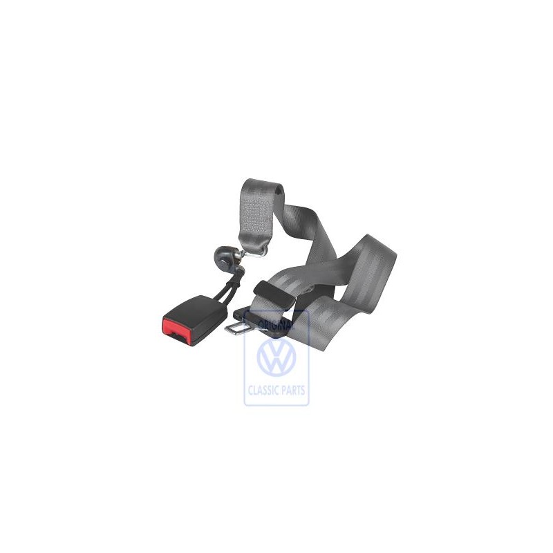 Genuine VW Lap Belt With Belt Lock Flannel Grey - 6X0857487B E66