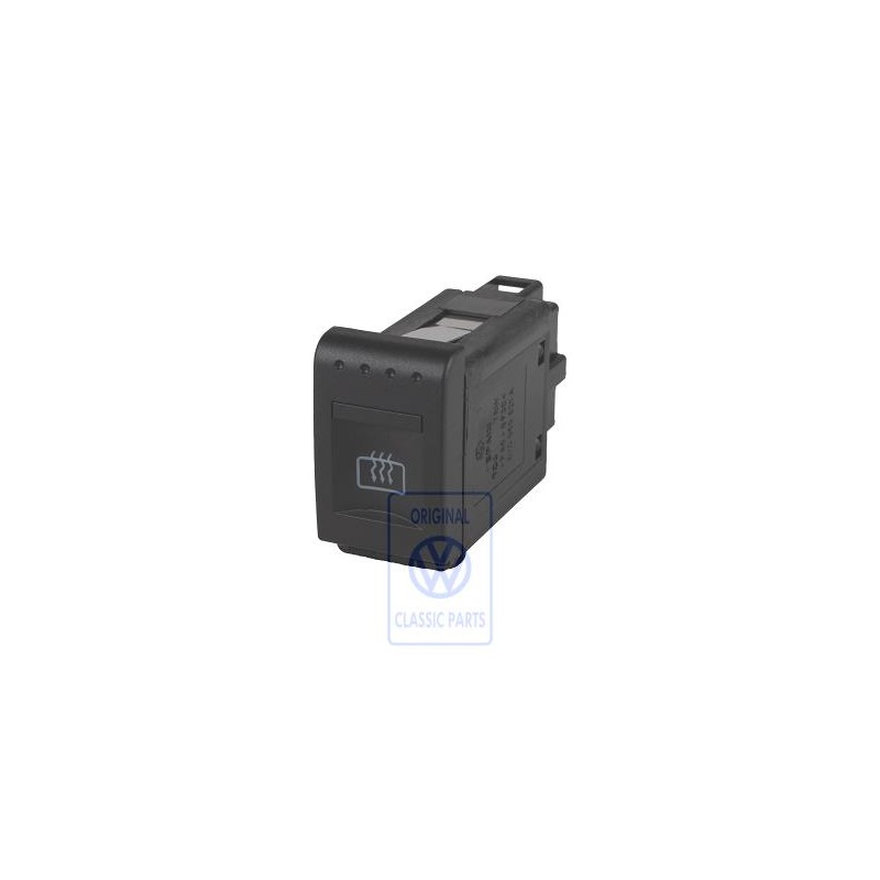 Genuine VW Switch For Heated Rear Window Satin Black - 6X0959621A 01C