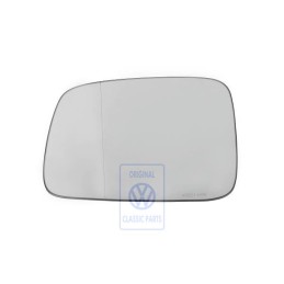 Genuine VW Mirror Glass Aspherical- Wide Angle With Plate - 701857521P