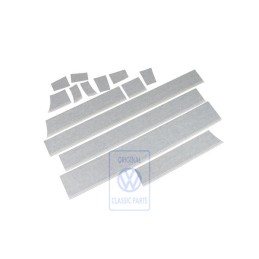 Genuine VW 1 Set Decorative Trims For Waist Line Silver Grey - 703898524 N7P