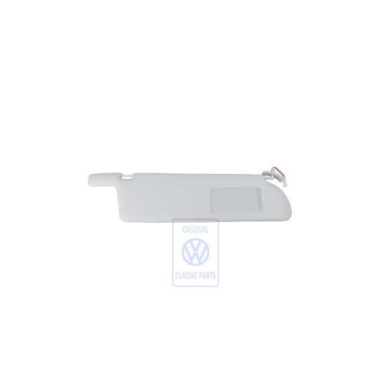 Genuine VW Sun Visor With Illuminated Mirror And Cover Grey - 705857552C 8ZZ