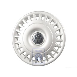 Genuine VW Wheel Trim Rings Chrome Coloured Metallic - 7D0601147A 091