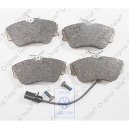 Genuine VW 1 Set: Brake Pads With Wear Indicator For Disc Brake - 7D0698151G