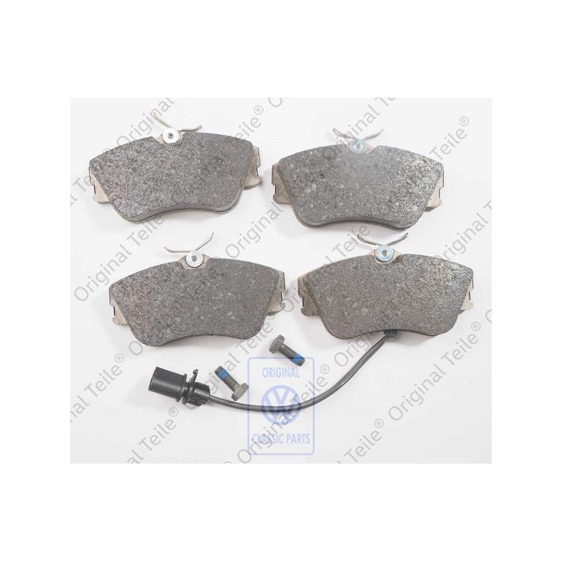 Genuine VW 1 Set: Brake Pads With Wear Indicator For Disc Brake - 7D0698151G