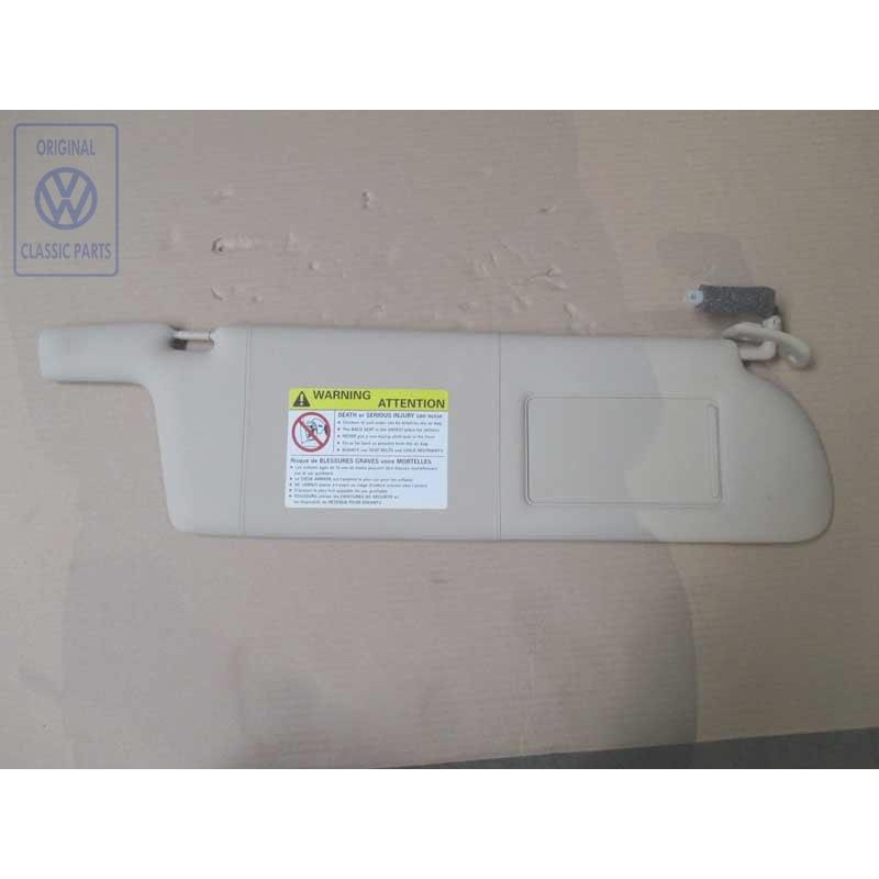 Genuine VW Sun Visor With Illuminated Mirror And Cover - 7D0857552R 3PS