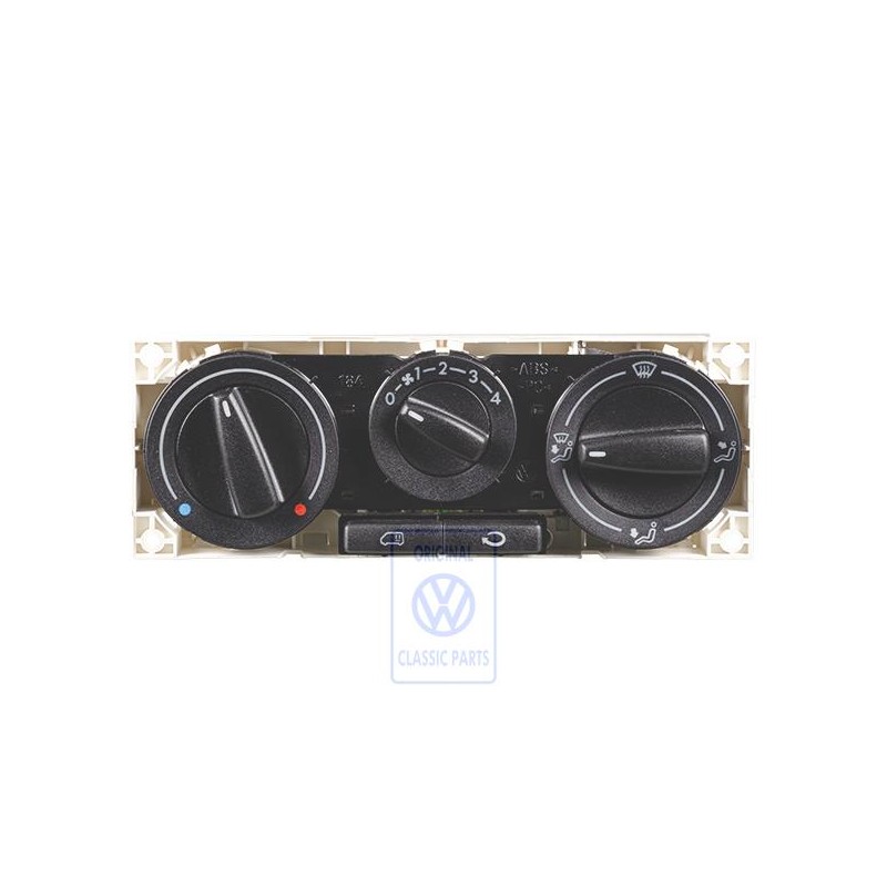 Genuine VW Fresh Air And Heater Controls Satin Black - 7D1819045M 01C