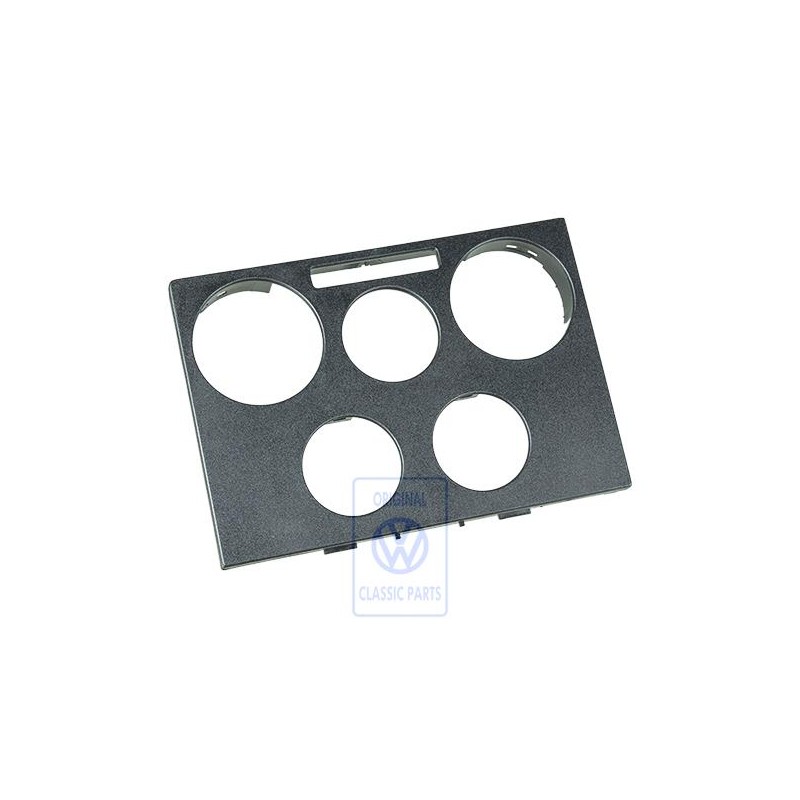 Genuine VW Trim For Fresh Air And Heater Controls Satin Black - 7D1819075D 01C