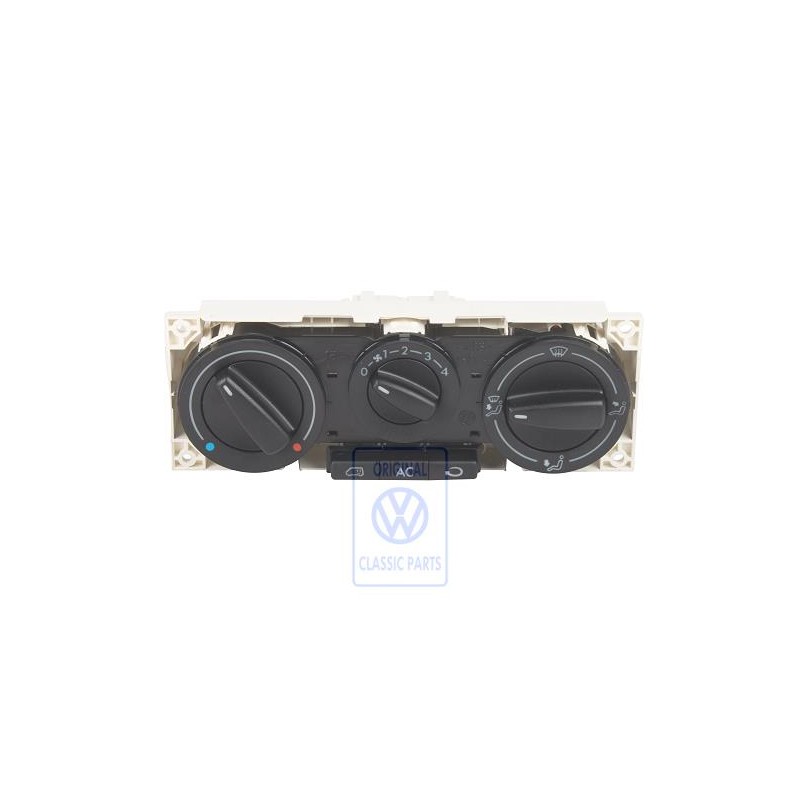 Genuine VW Fresh Air And Heater Controls Satin Black - 7D1820045F 01C