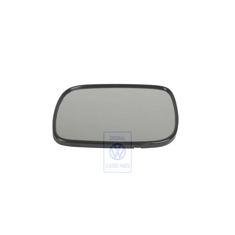 Genuine VW Mirror Glass Flat With Carrier Plate * Automatic - 7L6857521C
