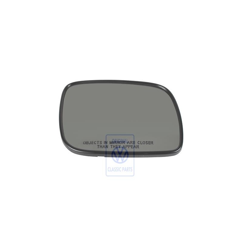 Genuine VW Mirror Glass Convex With Carrier Plate Automatic - 7L6857522D