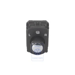 Genuine VW Switch For Exterior Mirror Adjustment Black - 7L6959565H 3X1