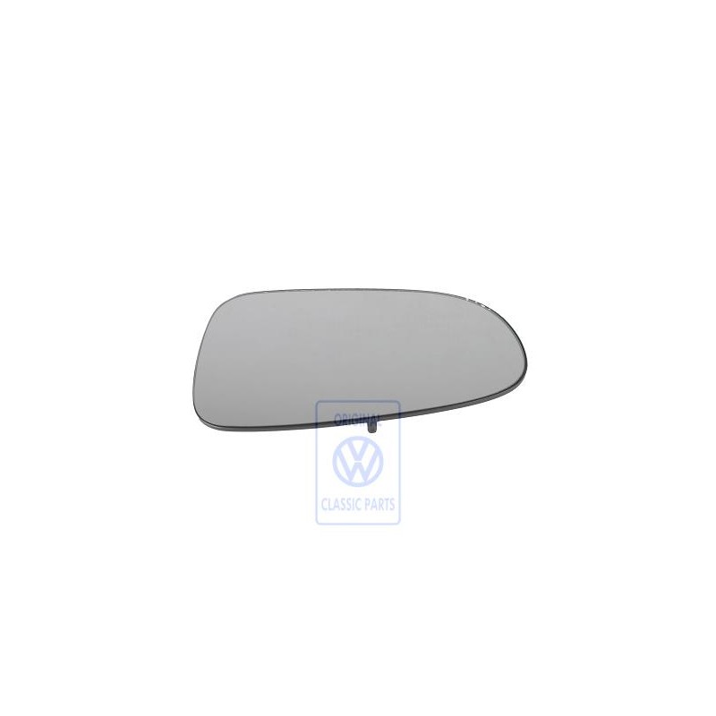 Genuine VW Mirror Glass (Convex) With Carrier Plate - 7M0857521A