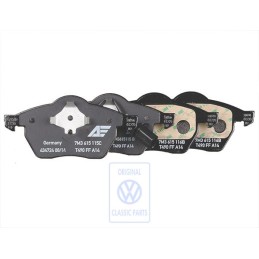 Genuine VW 1 Set: Brake Pads With Wear Indicator For Disc Brake - 7M3698151