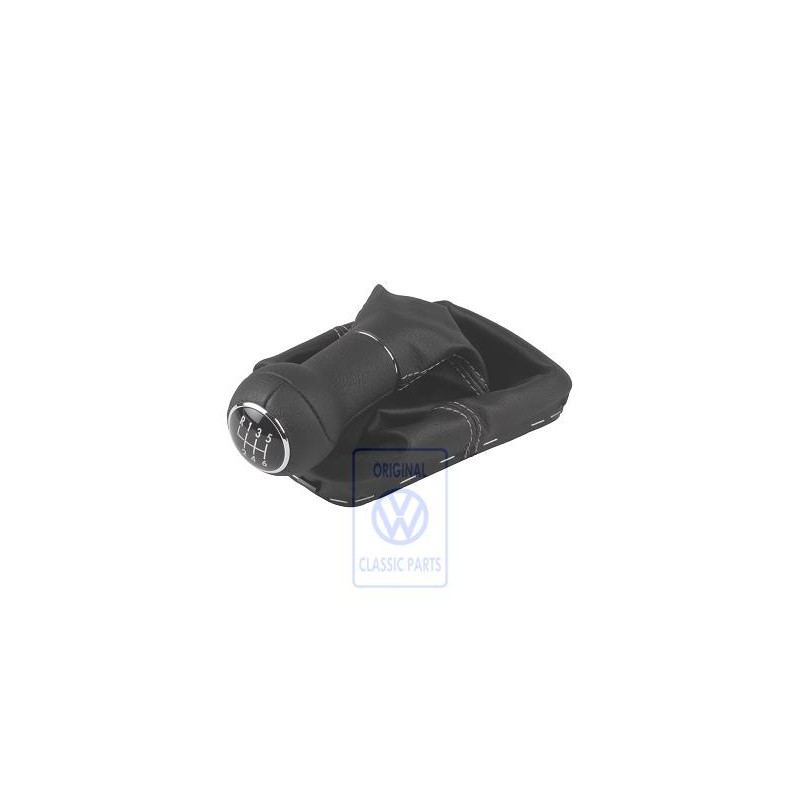 Genuine VW Gearstick Knob Leather With Gearstick Trim - 7M3711113F ZPL