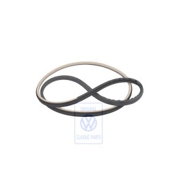 Genuine VW Door Seal, Inner Satin Black/Light Beige - 7M3867365A JWR