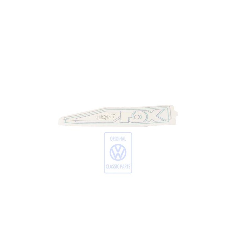 Genuine VW Trim Strip For Side Panel Stratos - 867853433F BBQ