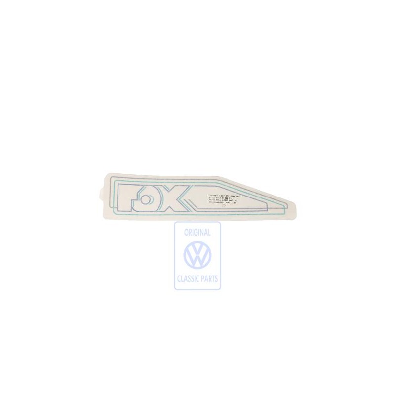Genuine VW Trim Strip For Side Panel Stratos - 867853434F BBQ